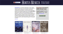 Desktop Screenshot of hortusmusicus.com