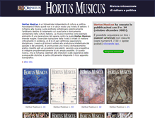 Tablet Screenshot of hortusmusicus.com